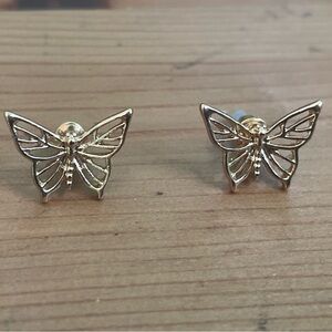 Gold Butterfly Earrings